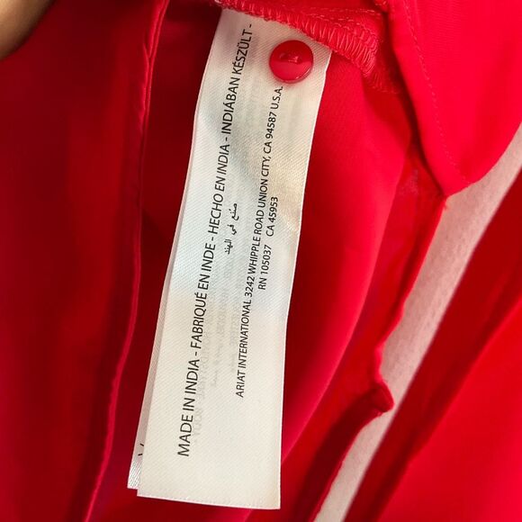 Ariat Top Women’s Medium Red Embellished SemiSheer Blouse Western Rodeo Cowgirl - Picture 13 of 13